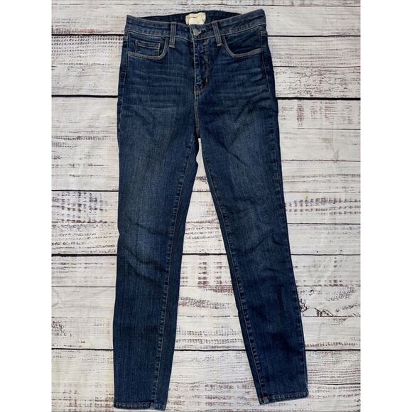 L’AGENCE Margot Skinny High rise Jeans Blue Size 25 - Picture 1 of 6